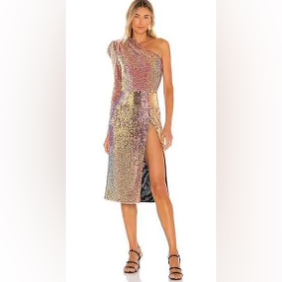 Bronx and Banco Dresses & Skirts - NEW WITH TAGS! Bronx and Banco Galaxy Midi Dress Pink Sequin